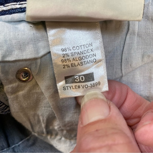 VO‎ Jeans Trendy Tie-Dye Style Blue Straight Legs Jeans Size 30 - Picture 13 of 16